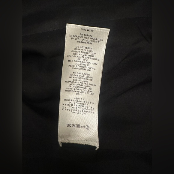 THE ROW black Alda blazer jacket double breasted shawl lapels New w/tags $2800 - Picture 11 of 16